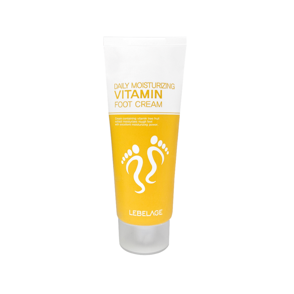 LEBELAGE Daily Moisturizing Vitamin Foot Cream with Sea Buckthorn Extract for Cracked Heels and Soft Hydration _ Made in Korea